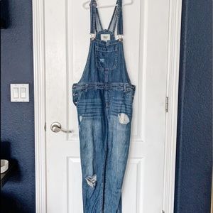 Denim overalls